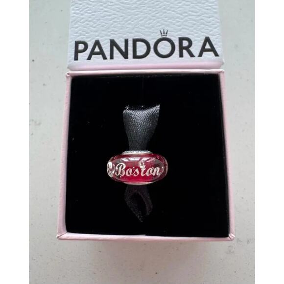 Rare Pandora Authentic Boston Exclusive Massachusetts Lobster Marano Charm - Picture 2 of 8